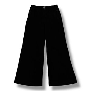 Maeve Anthropologie Black Wide Leg Pants 29 Women Casual Classic Minimal Capsule